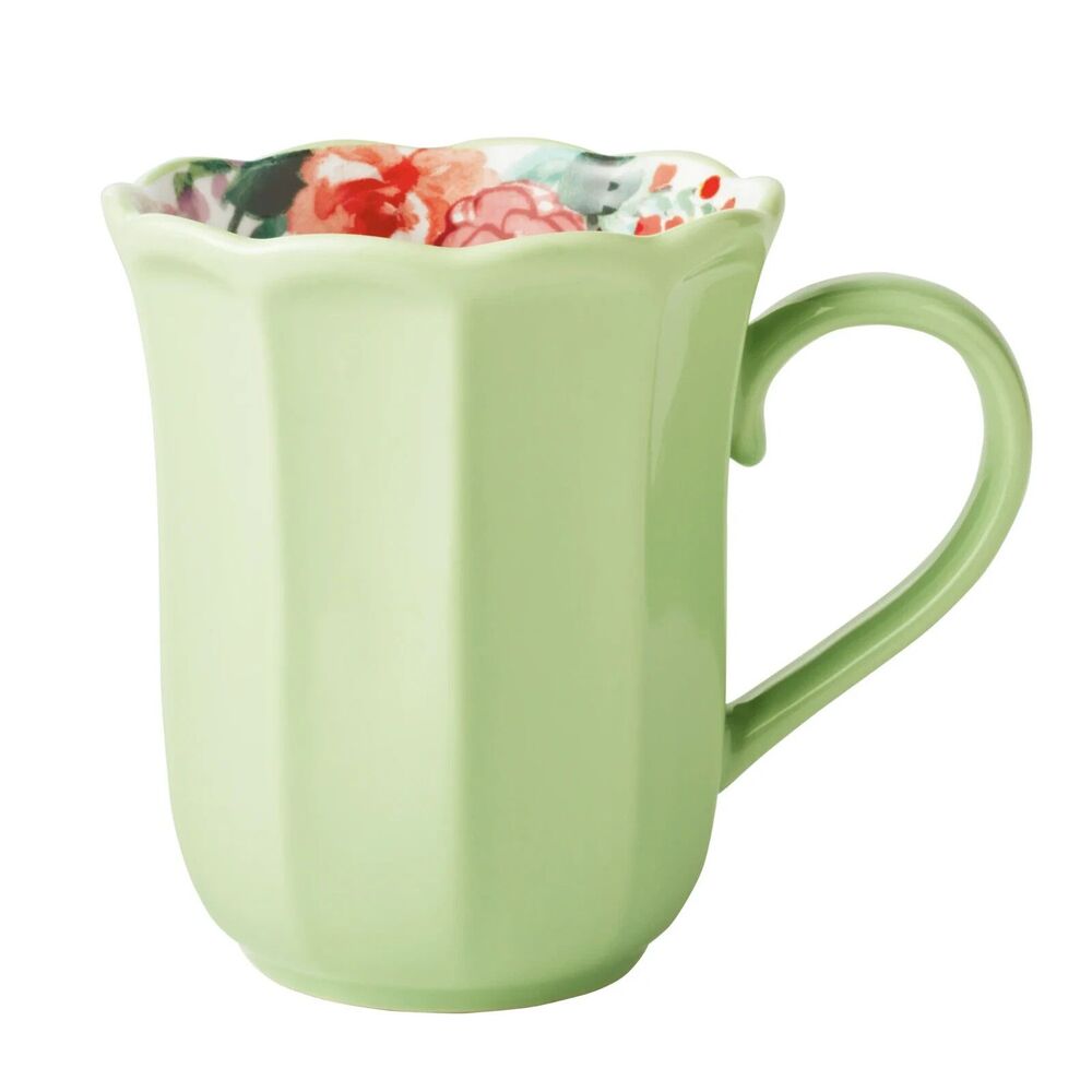 Pioneer Woman Painted Meadow Coffee Mug Coffee Tea 15oz Cup Floral Green Gift